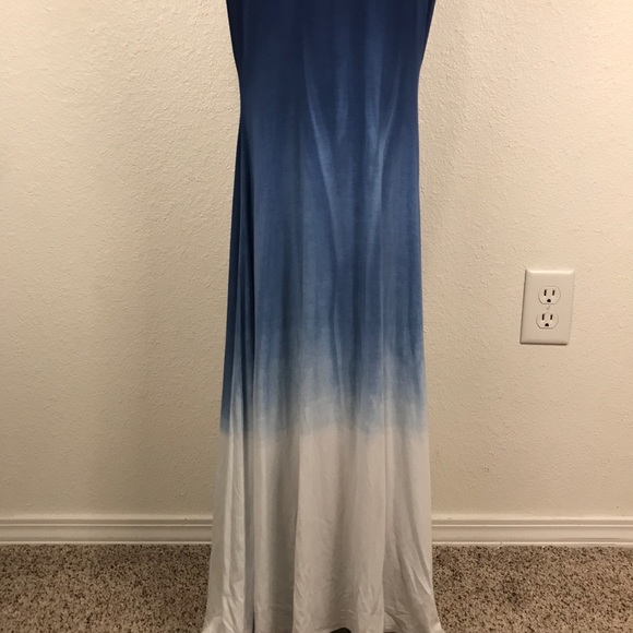GO COUTURE | Blue Ombre Strappy Maxi Dress M - Picture 3 of 8